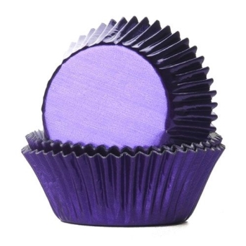 Cupcake Baking Cases - Metallic Purple